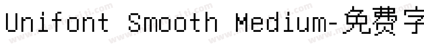 Unifont Smooth Medium字体转换